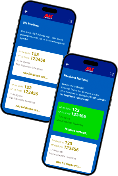 Confira os números sorteados no app